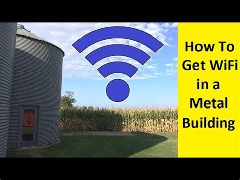 wifi in a metal box|how to get wifi into metal sheds.